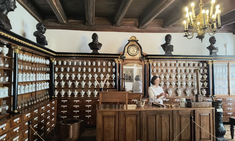 Klasa 2b w Muzeum Farmacji