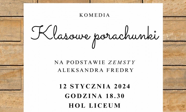 Zaproszenie na występ uczniów